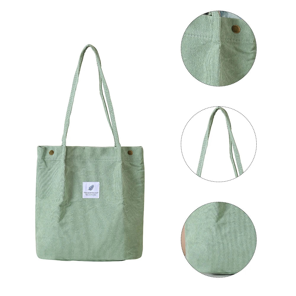 2024 New Women's Solid-Color Canvass Tote Bag Multi-Purpose Large Capacity Bag For Girls Kids Student School Shoulder Bag Female