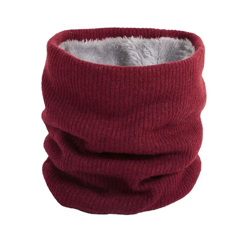 Unisex Winter Knitted Scarves for Boys Girls Women Men Warm Kids Thick Elastic Mufflers Children Neck Warmer Cotton Baby Scarf