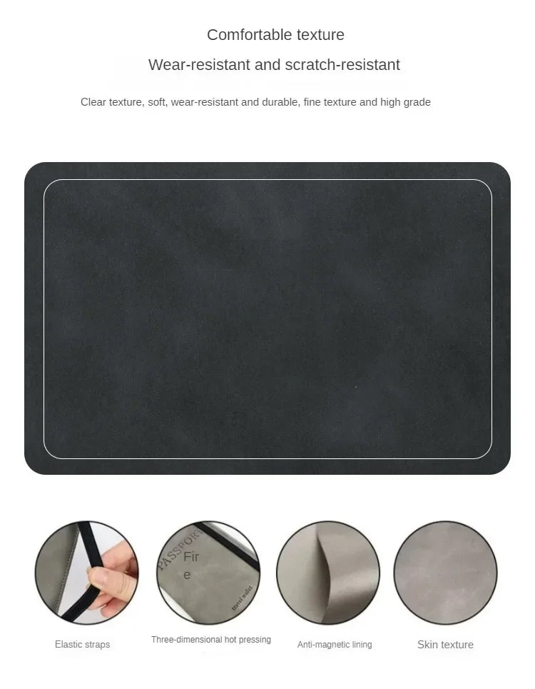 Rfid Blocking Protection Travel Passport Credit Holder Cover Case Business PU Leather Women Men Ticket Protective Accessories