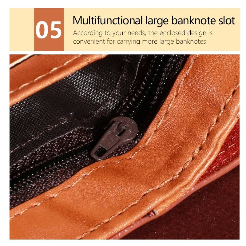 Men's Wallets With 100 US Dollar PatternWallet Male Leather Walet Photo Card HolderFashion Large Capacity Wallet Purse Bag