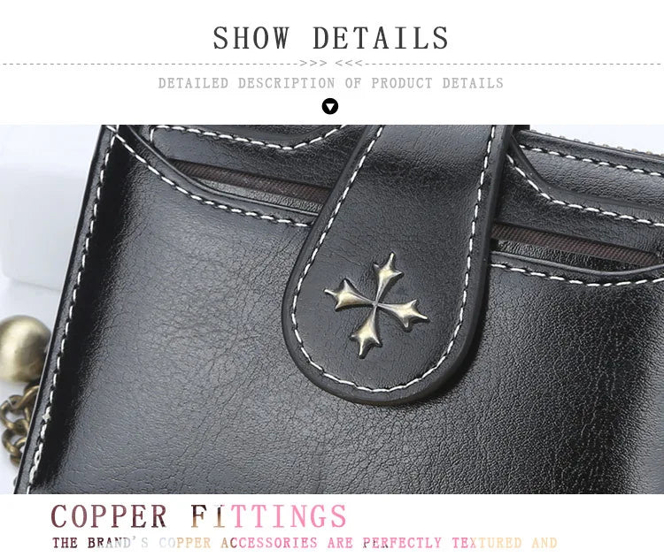 2023 New Women Wallets Fashion Short PU Leather Top Quality Card Holder Female Zipper Purse