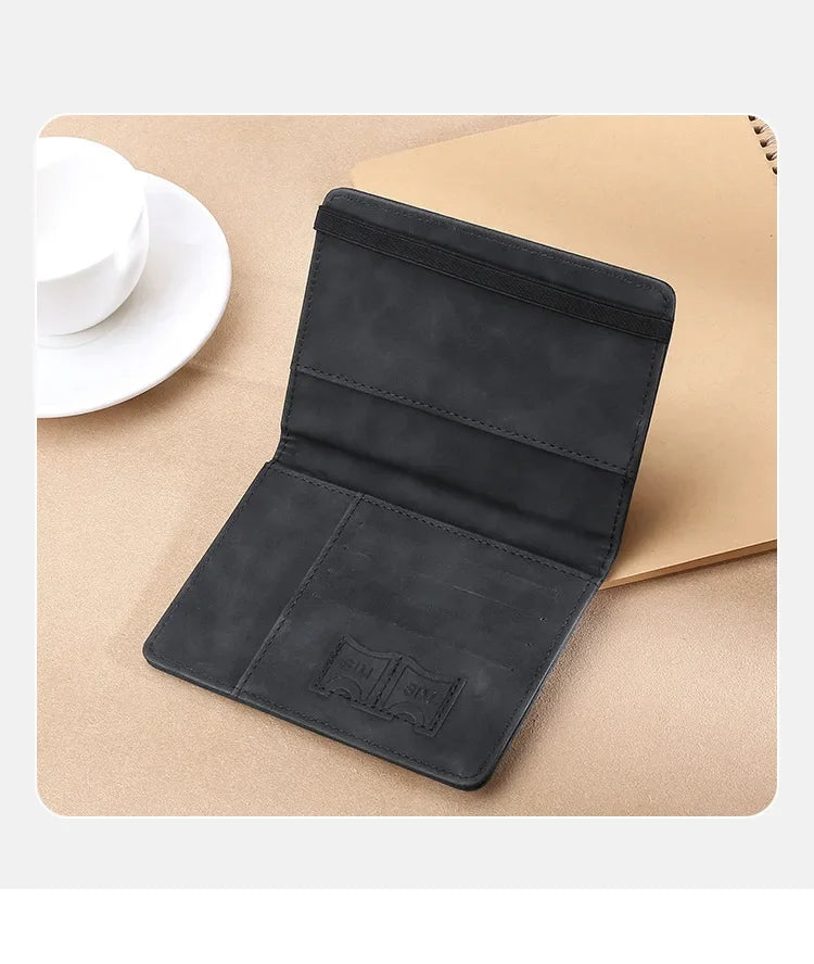 Rfid Blocking Protection Travel Passport Credit Holder Cover Case Business PU Leather Women Men Ticket Protective Accessories