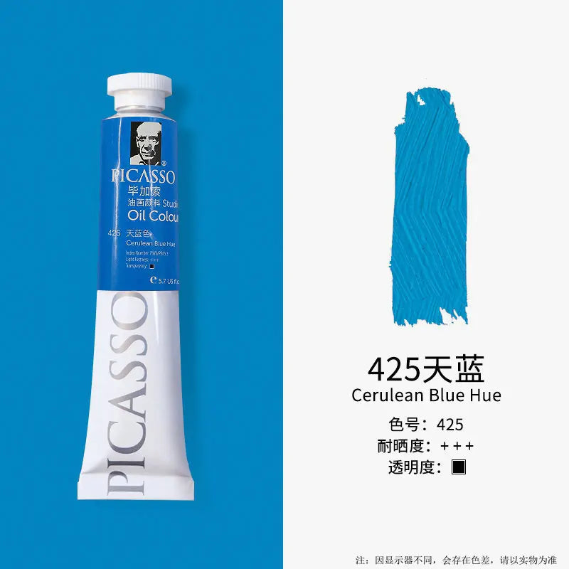 Phoenix 50ml Oil Paint High Saturation Faster Drying Time with Creamy Texture and Consistency for Artists, Students, Beginners