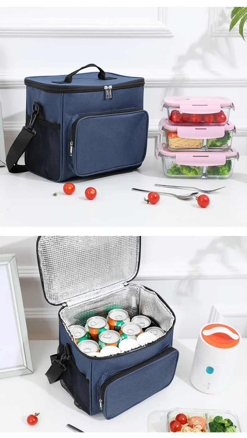Insulated Lunch Bag Large Lunch Bags For Women Men Reusable Lunch Bag With Adjustable Shoulder Strap
