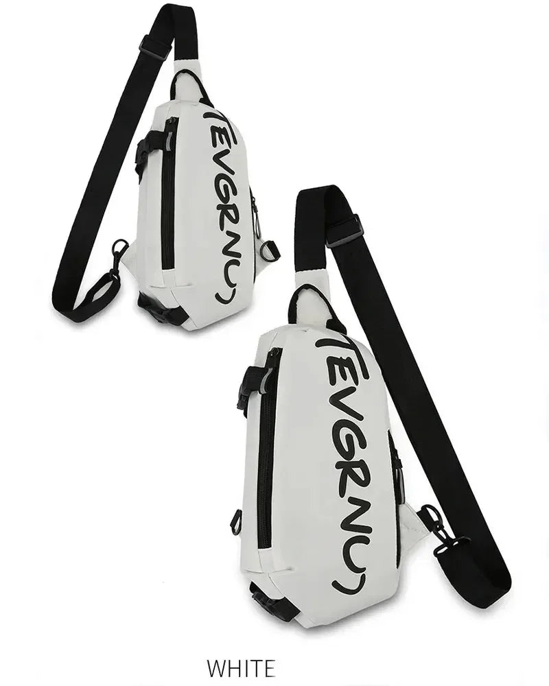 Nylon Chest Bag Trendy and Fashionable Women's Shoulder Bag Sports and Leisure Men's Oblique Straddle Bag