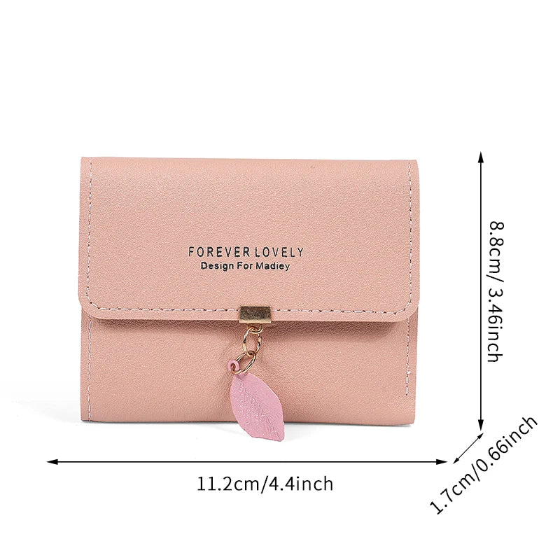 Trifold Clutch Coin Purse, Minimalist Credit Card Holder, Women's Casual Wallet