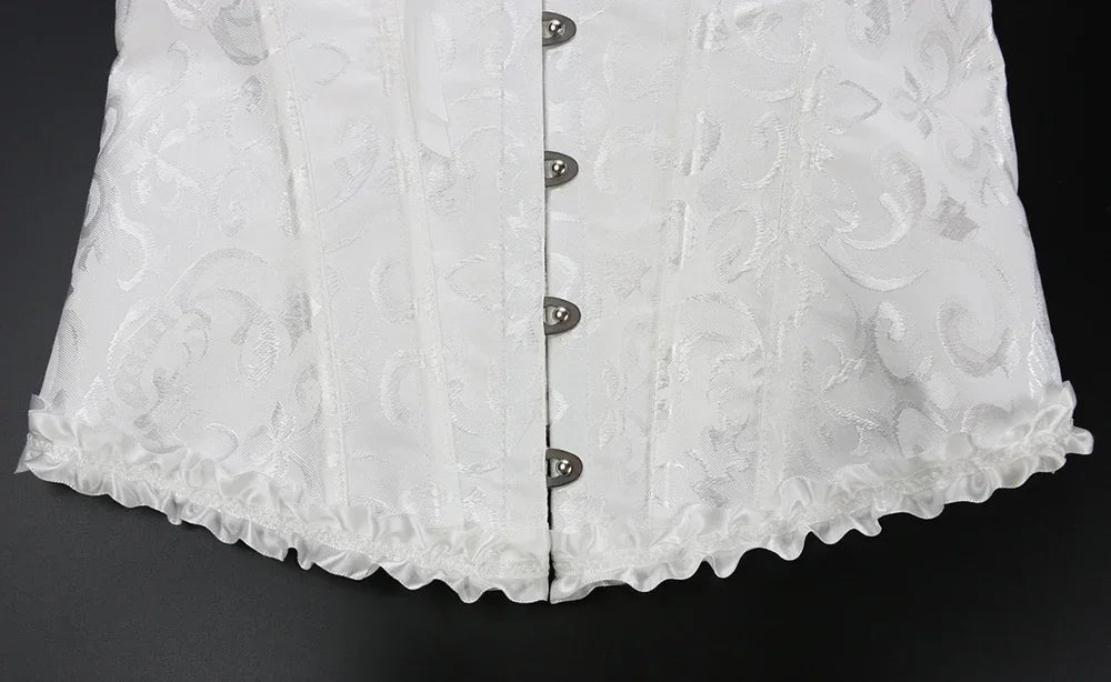 Waist Corset Top Women Bustier Overbust Sexy Lace up Floral Lingerie Shapewear Vintage Victorian Fashion Body Shaper DropShippin