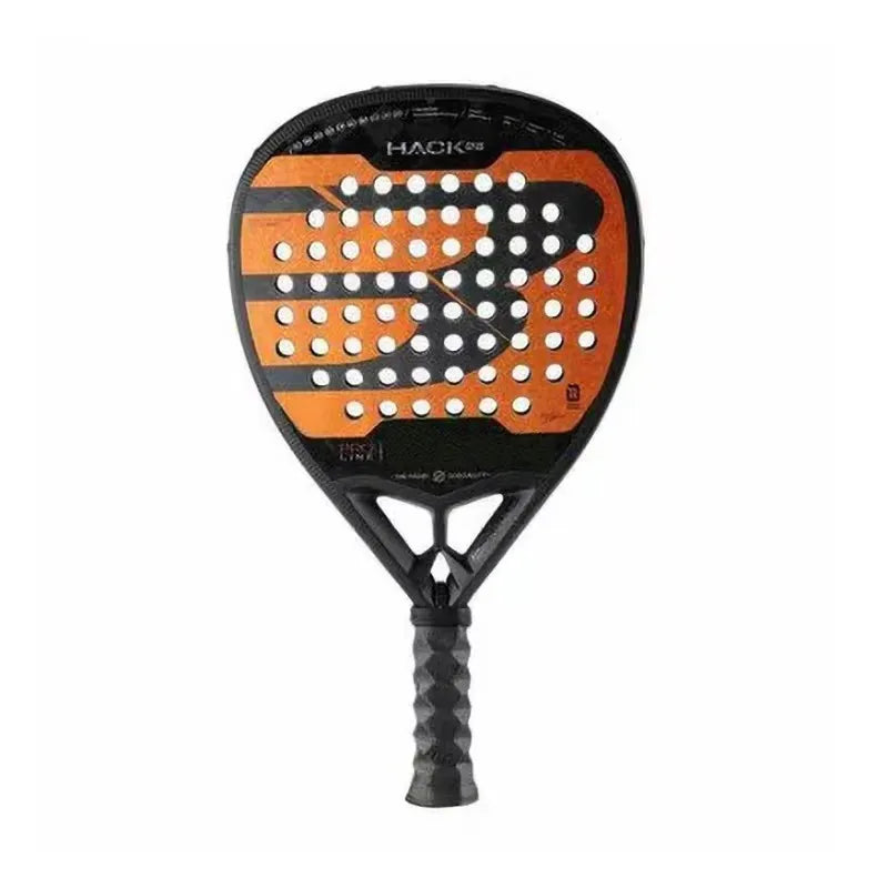 Carbon Fiber Padel Tennis Racket, Rough Surface, Diamond Shape, High Balance, EVA, Soft Memory, Sports Paddle Racquet