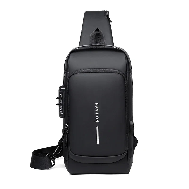 Desinger Multifunction Anti-theft USB Shoulder Crossbody Bag Travel Sling Pack Messenger Pack Chest Bag Male Luxury Brand Men