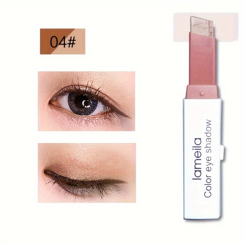 Lazy Eyeshadow Two Tone Gradient Glitter Eyeshadow Stick Waterproof Long Lasting Eye Makeup For Daily For Music Festival