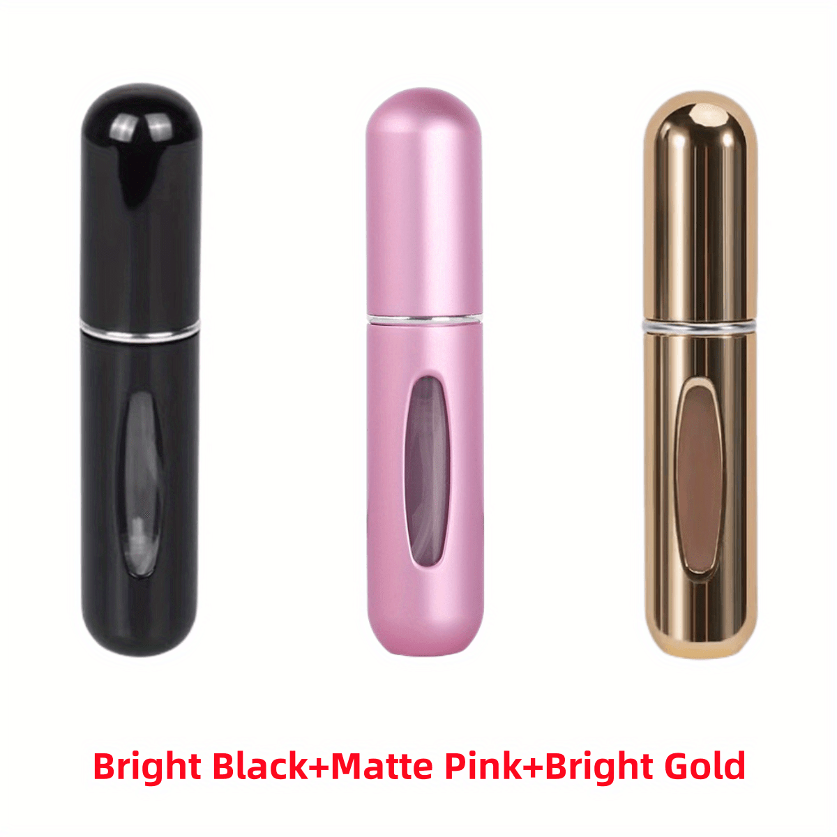 Mini Portable Refillable Perfume Aluminum Atomized Spray Cosmetic Bottle~Travel Dispenser Bottle~Atomizer Perfume Bottle, for Car