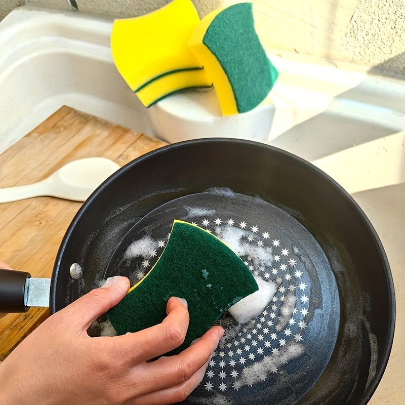 12pcs Heavy-Duty Kitchen Sponges - Durable, Scratch-Free Cleaning Power - High-Performance for Restaurant-Quality Results