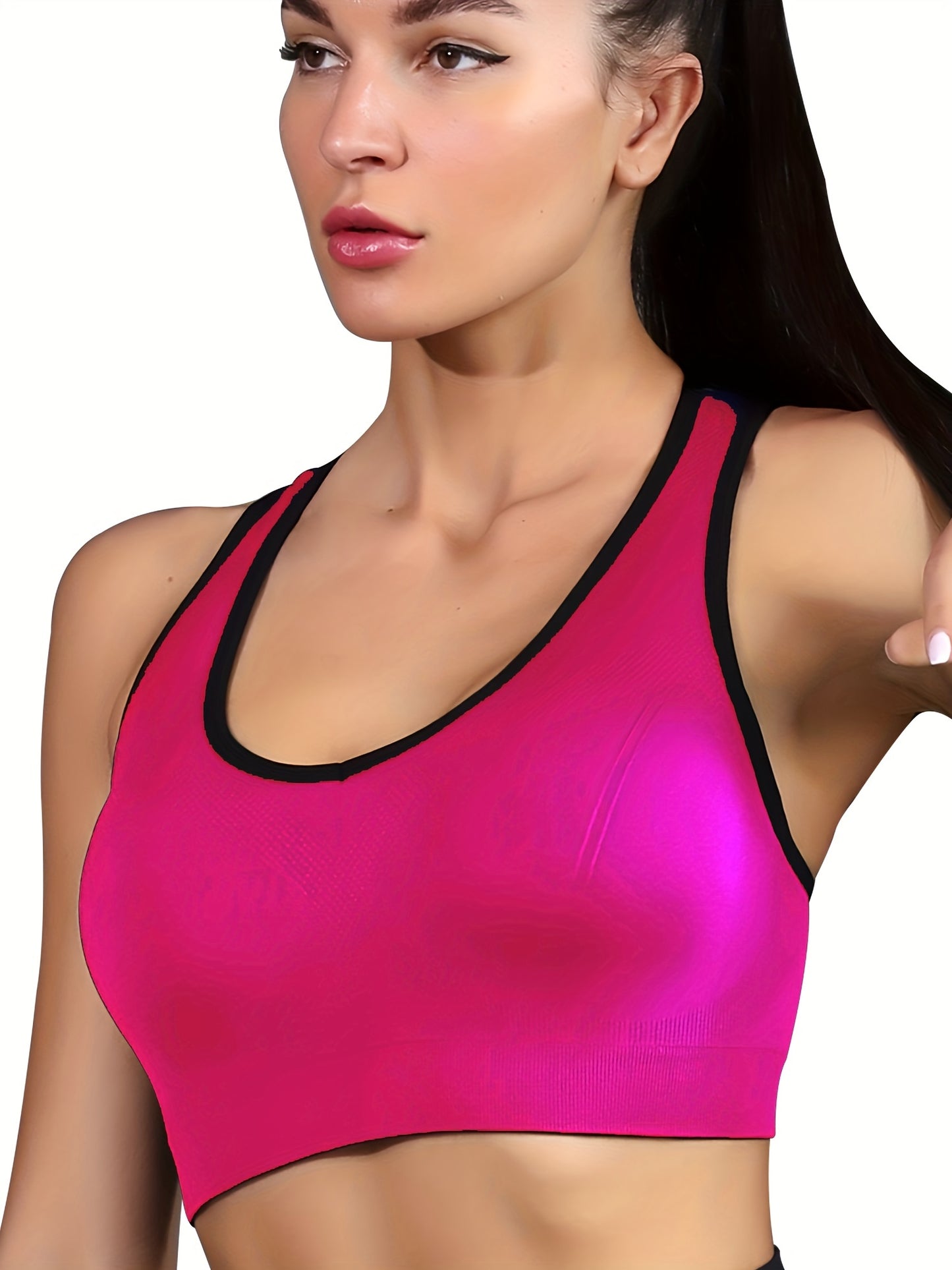 3pcs Criss Cross Back Sports Bras, Comfy & Breathable versatile Fitness Tank Bra, Women's Lingerie & Underwear