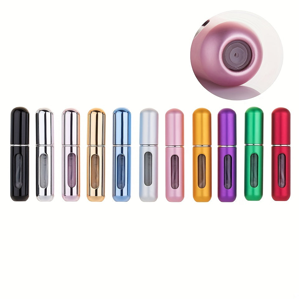 Mini Portable Refillable Perfume Aluminum Atomized Spray Cosmetic Bottle~Travel Dispenser Bottle~Atomizer Perfume Bottle, for Car