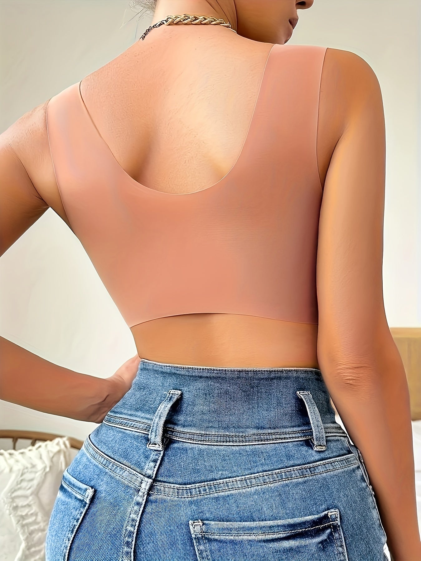 [Sexy Lace Push Up Bra] Women'S Elegant Lace Push Up Bra, Sexy Wireless Polyester Knit Fabric with Non-Removable Padding, Seamless Back Design, 90% Polyester 10% Elastane, 170gsm - Adult Lingerie