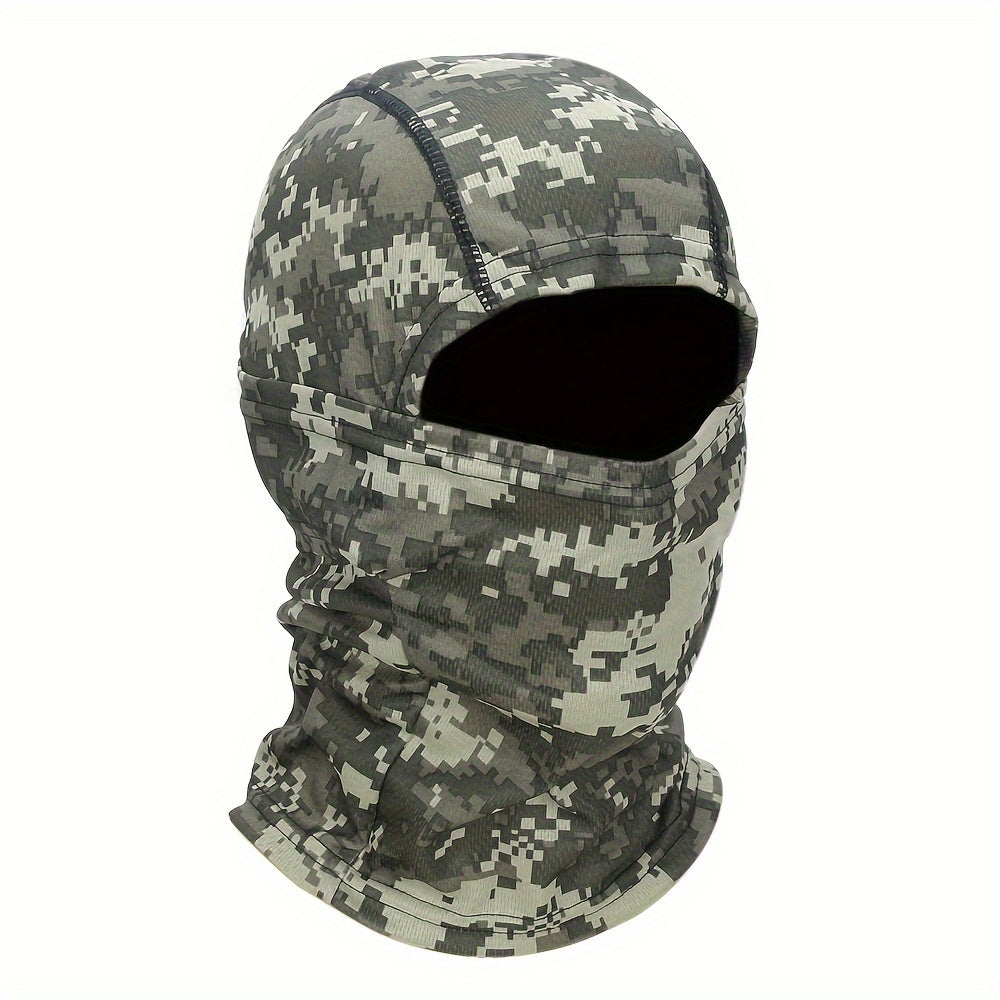 Camouflage Tactical Headgear Barakla Hair Cap Outdoor Sports Hiking Mountaineering Riding Mask Scarf Military Fan CS Helmet Inner Hat Camouflage Sunscreen Headscarf