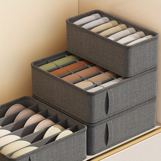 Foldable Storage Box, Drawer Organizer For Bras, Socks, Underwear, Washable Closet Organizers