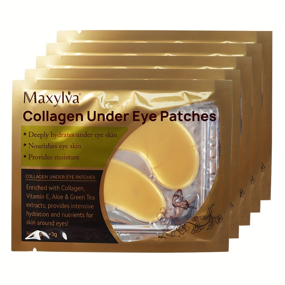 [Golden Under Eye Crystal Mask] Hydrating Eye Care Under Eye Crystal Mask Golden Under Eye Patches For Women and Men