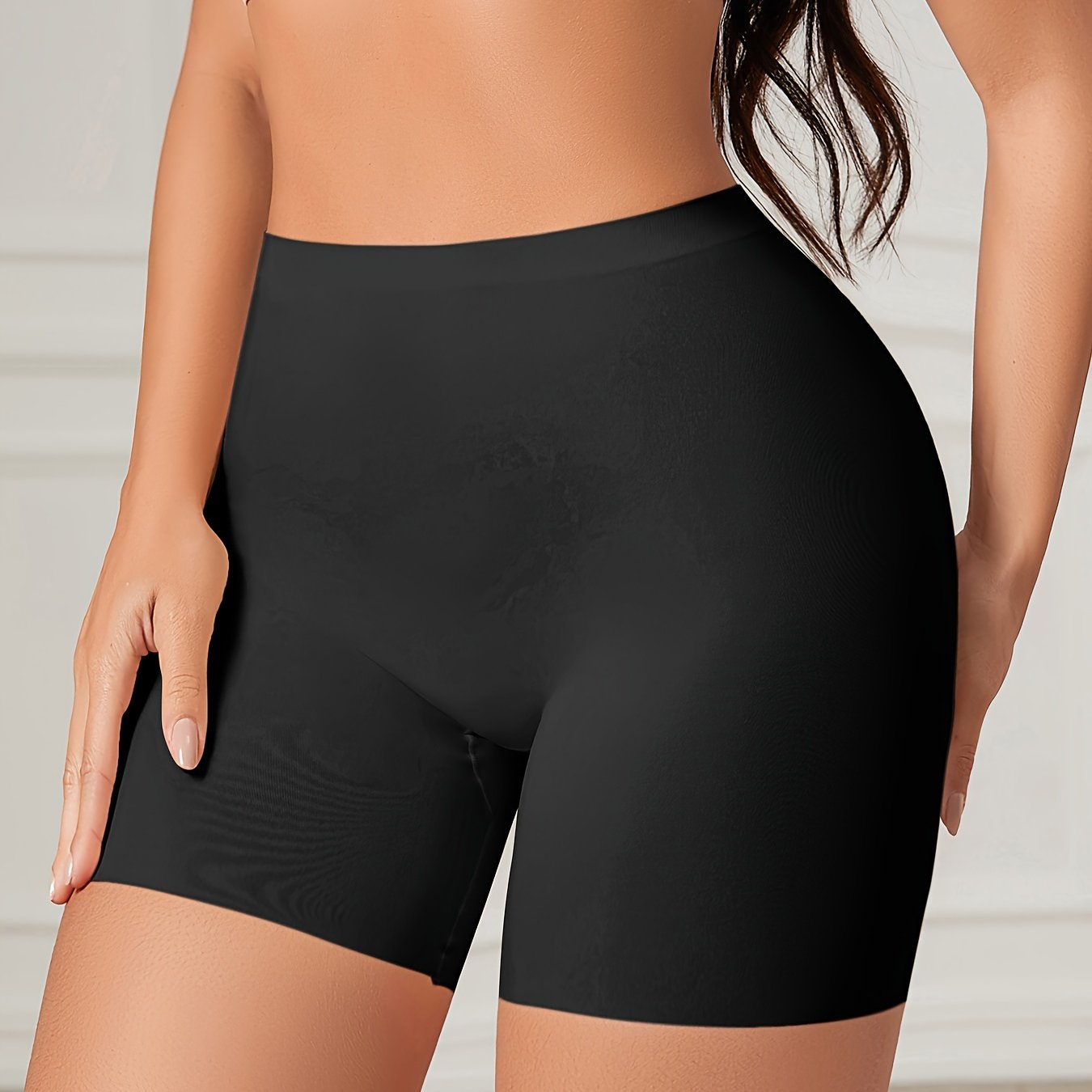 1pc Seamless Boyshort Panties, Soft & Comfortable Stretch Panties, Women's Lingerie & Underwear For Fall & Winter