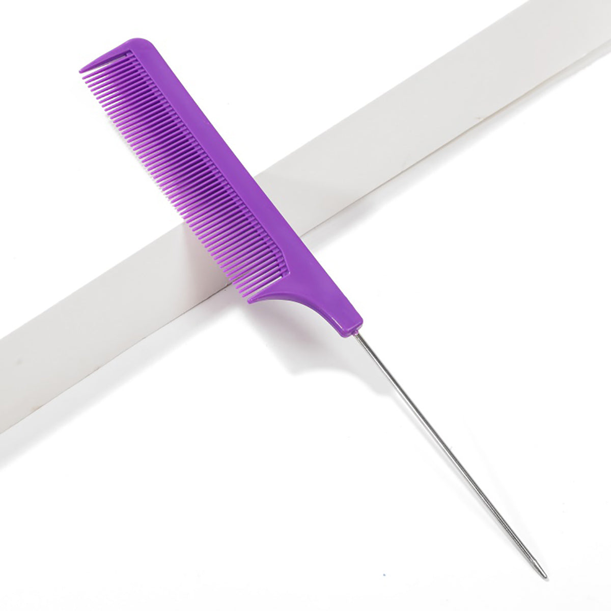 Professional Pointed Tail Hair Comb Anti-Static Hair Dye Brush Barber Steel Needle Comb Salon Barber Hairdressing Accessories