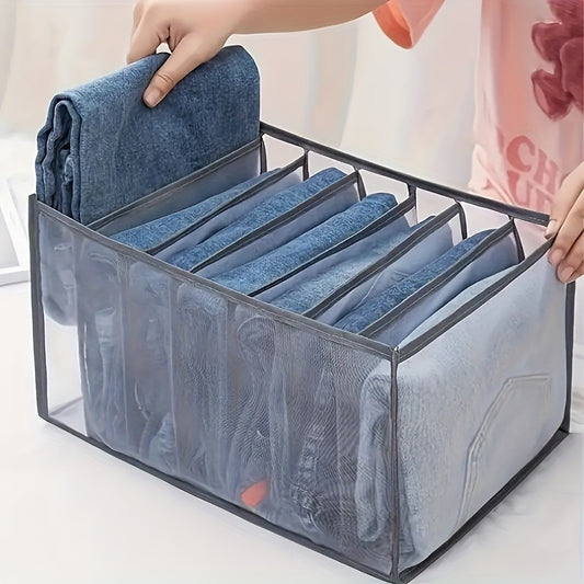 Foldable Drawer Underwear Organizer, Wardrobe Mesh Storage Box, Closet Divider Pants Bras Socks Sorting Bag