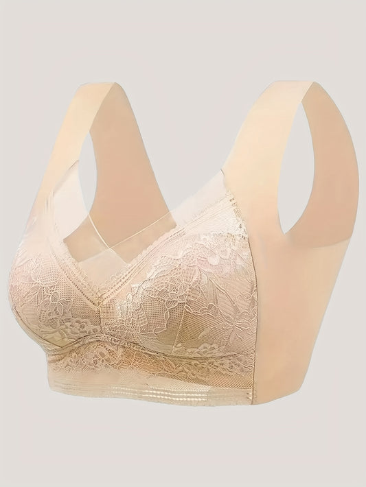 Comfy Seamless Wireless Bra - Everyday Bras for Women, Breathable, Casual, Push Up, Soft, Lightweight, and Invisible Under Clothes