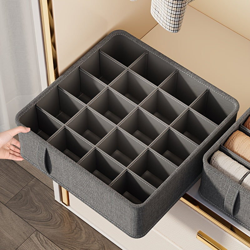 Foldable Storage Box, Drawer Organizer For Bras, Socks, Underwear, Washable Closet Organizers